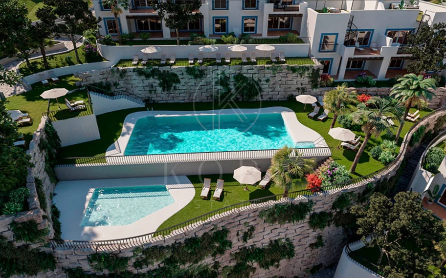 Contemporáneo Mediterráneo Viviendo en una comunidad exclusiva Resort-Style