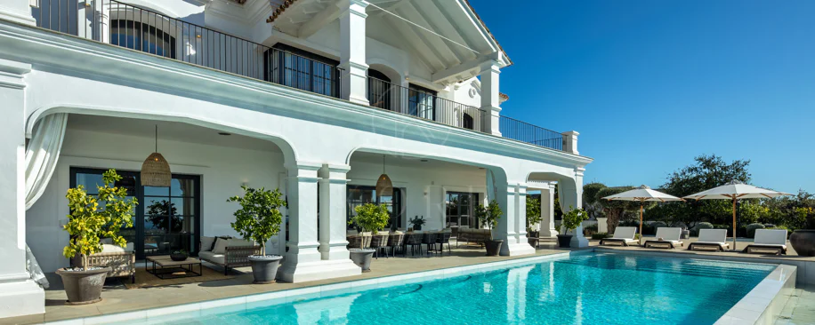 Luxury Mansion with Panoramic Sea, Gibraltar and Africa Views