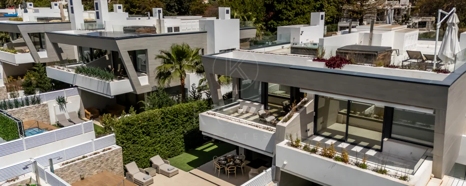 Villa pareada contemporánea exclusiva junto a la playa
