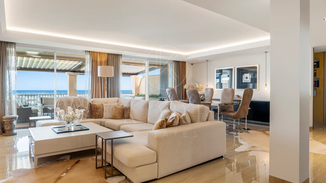 Luxury Duplex Penthouse in Los Almendros, Benahavís with Panoramic Sea Views