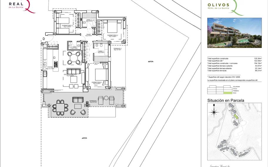 Apartamento Planta Baja en venta en Real de La Quinta, Benahavis