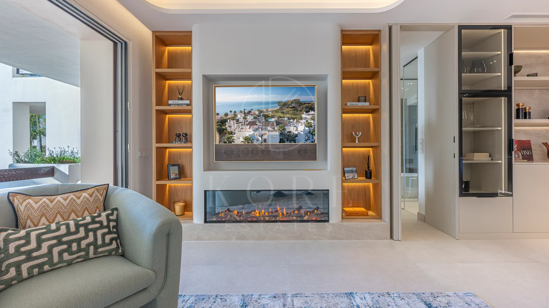 Apartamento moderno en primera línea de playa en Bahía del Velerín