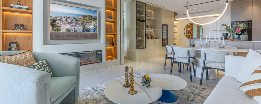 Apartamento moderno en primera línea de playa en Bahía del Velerín