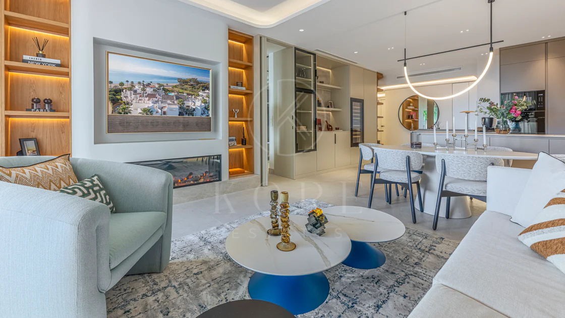Apartamento moderno en primera línea de playa en Bahía del Velerín