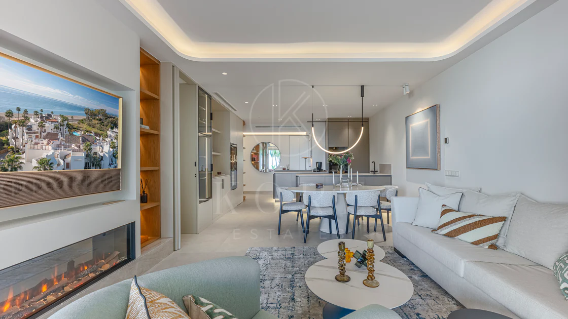 Apartamento moderno en primera línea de playa en Bahía del Velerín