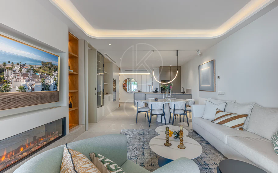 Apartamento moderno en primera línea de playa en Bahía del Velerín
