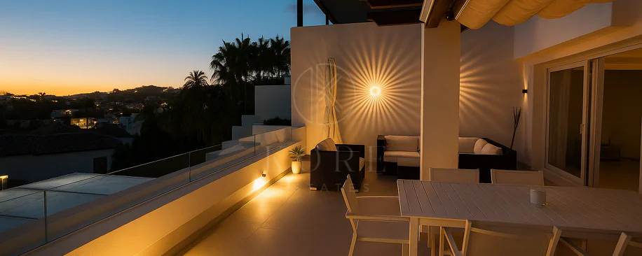 Elegant duplex penthouse in Aloha, Marbella with 3 bedrooms