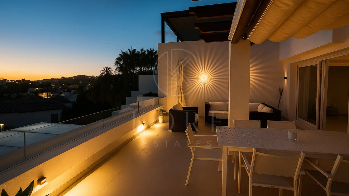 Elegant duplex penthouse in Aloha, Marbella with 3 bedrooms