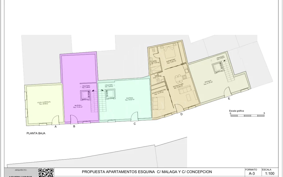 Prime Corner Plot of 190 m² in the Old Town of Estepona – 50m from the Beach, Buildable up to 800 m²