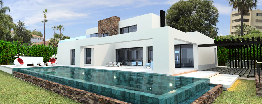 Villa Maya - a magnificent four bedroom modern villa, under construction in Guadalmina Baja