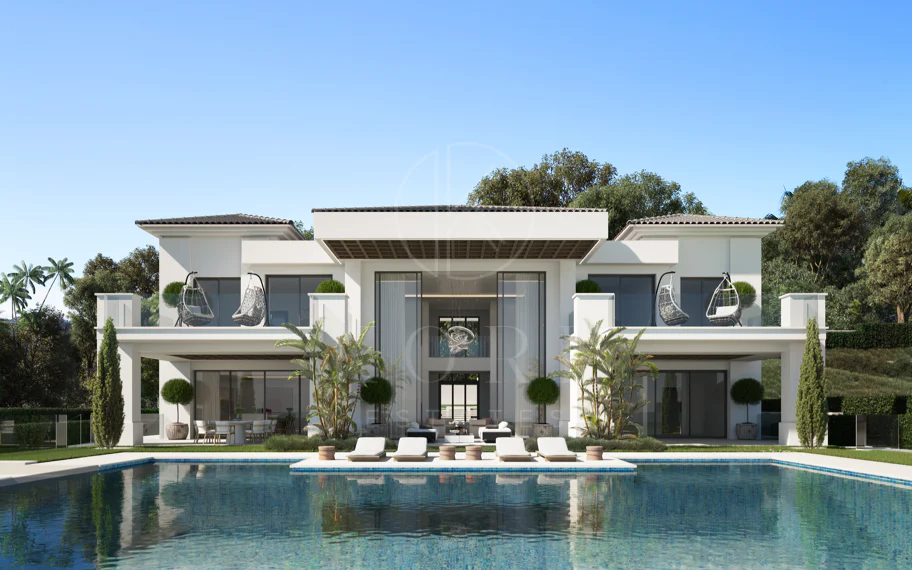 Exquisite New Frontline Golf Villa Project in Los Flamingos, Benahavis