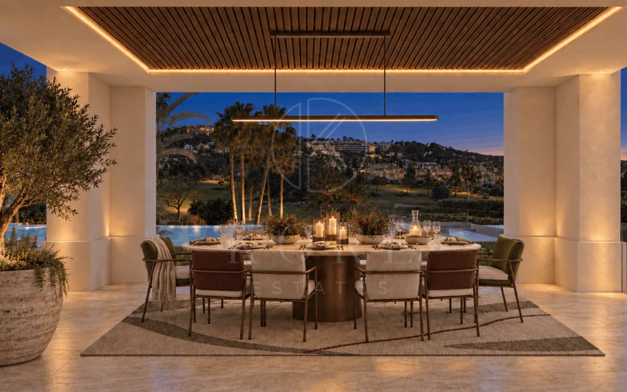 Exquisite New Frontline Golf Villa Project in Los Flamingos, Benahavis