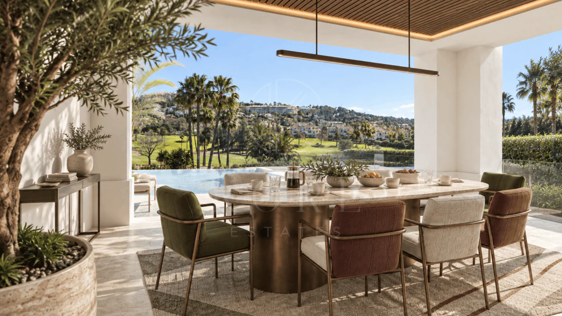 Exquisite New Frontline Golf Villa Project in Los Flamingos, Benahavis