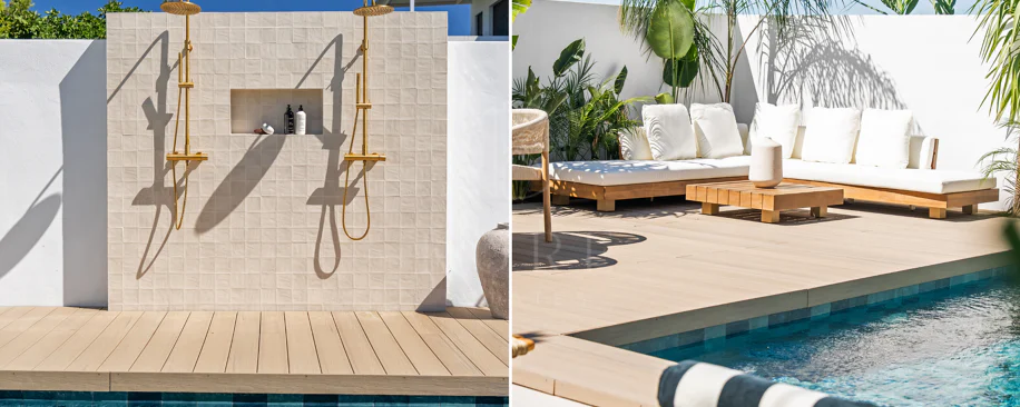 Bine ați venit în această casă fermecătoare cu spațiu de locuit exterior privat și piscină, cu un design minimalist și elegant inspirat din sudul Italiei.
