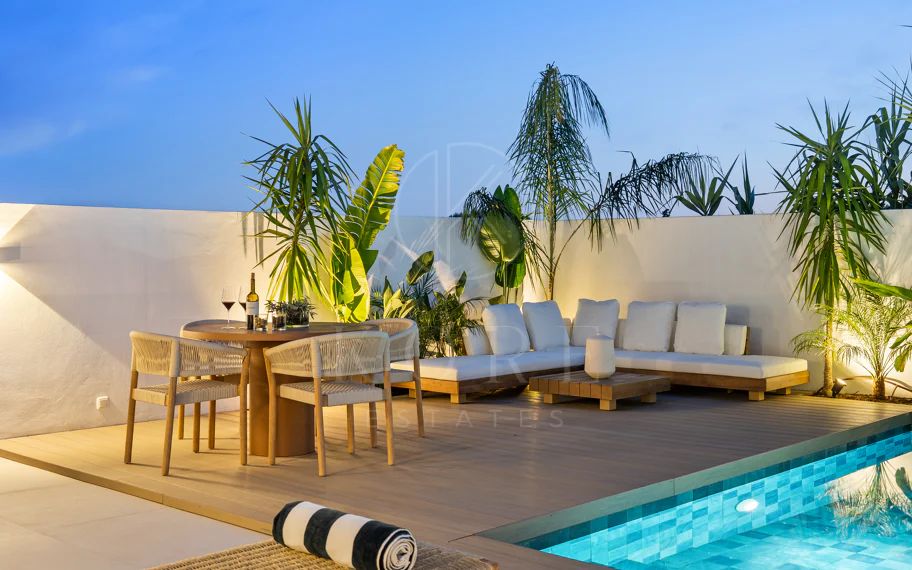 Welcome to this charming home with private outdoor living space and pool with minimalist elegant design inspired by southern Italy.