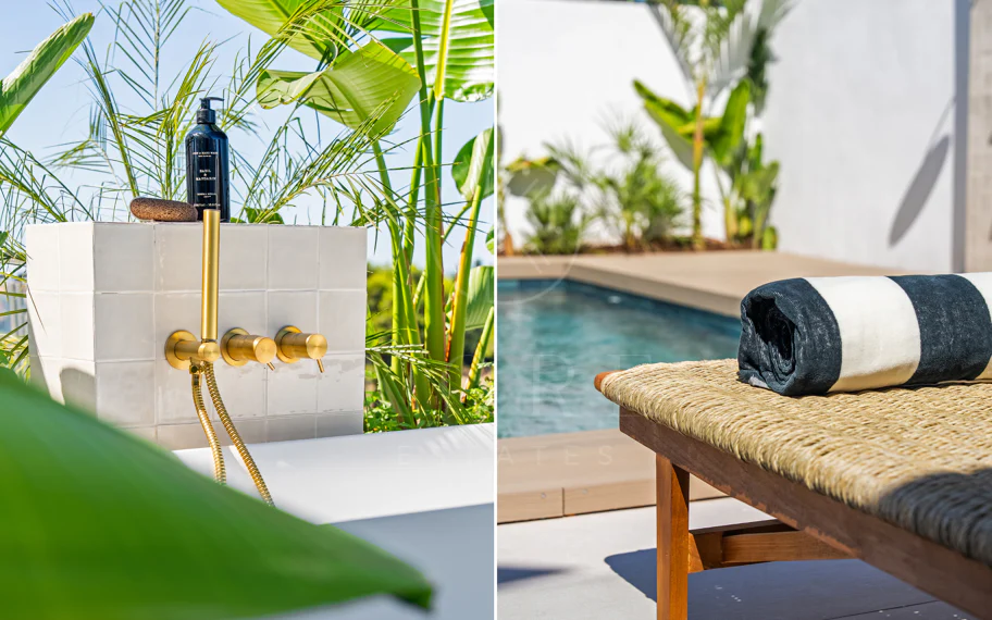 Welcome to this charming home with private outdoor living space and pool with minimalist elegant design inspired by southern Italy.
