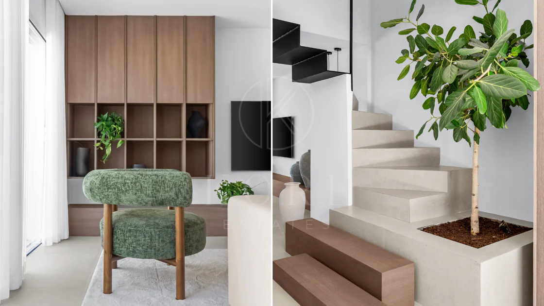 Bine ați venit în această casă fermecătoare cu spațiu de locuit exterior privat și piscină, cu un design minimalist și elegant inspirat din sudul Italiei.