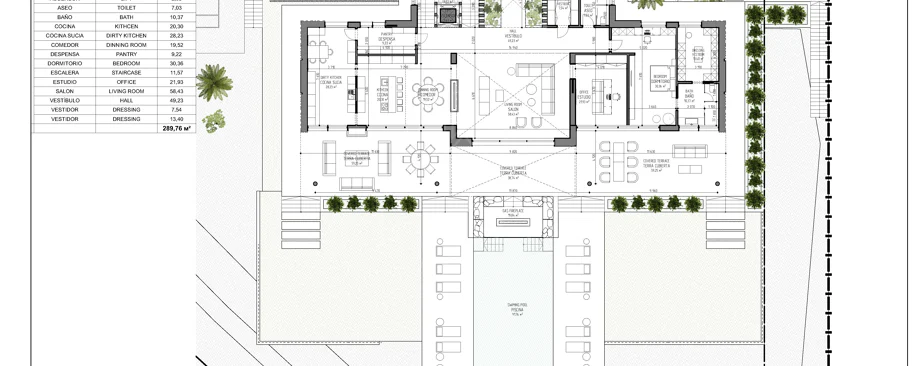 Exquisita Proyecto de villa de lujo de seis dormitorios en Marbella Club Golf Resort