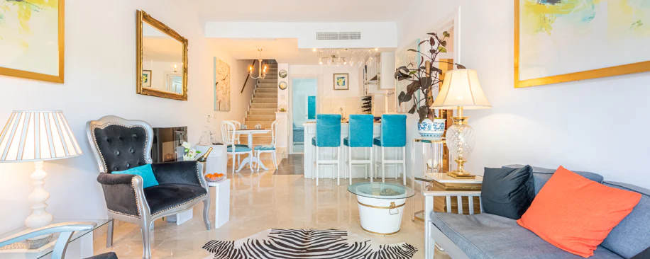 A cozy 2 bedroom townhouse located in a famous Aloha Pueblo, Nueva Andalucia.