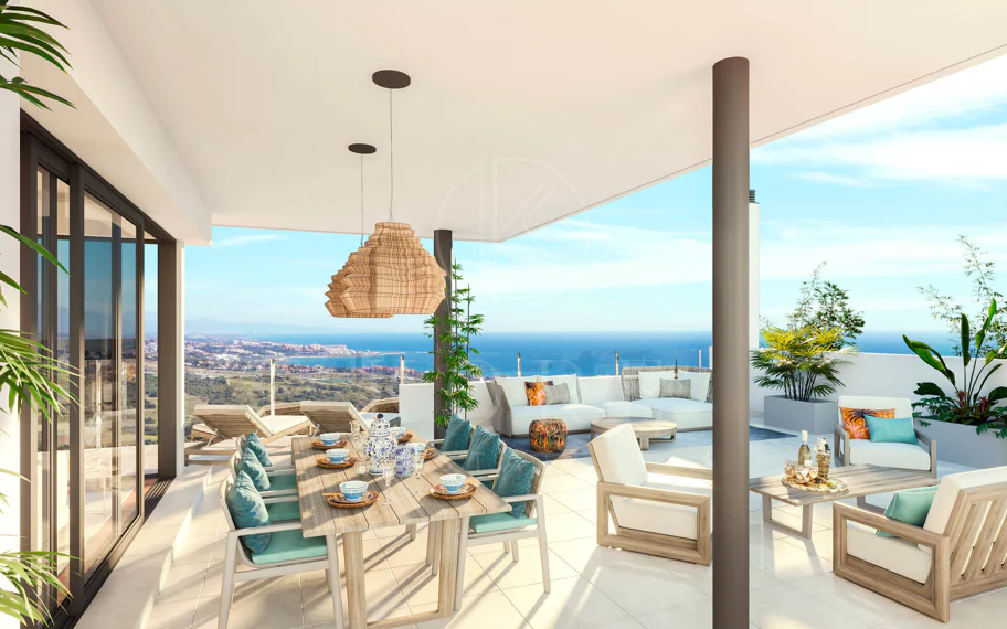 Las Terrazas de Cortesín Bon Air, modernos apartamentos y áticos en la prestigiosa Finca Cortesín.