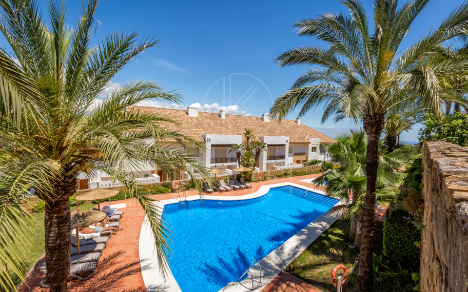 Elegant north east facing, three bedroom townhouse located in La Cala Golf, Mijas