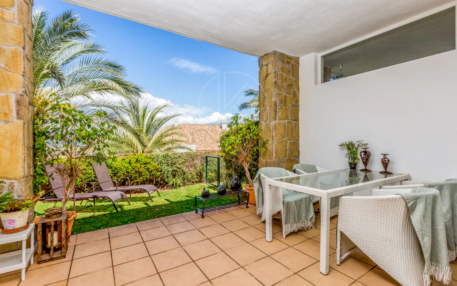 Elegant north east facing, three bedroom townhouse located in La Cala Golf, Mijas