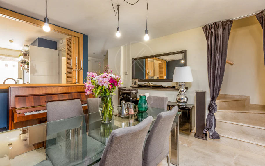 Elegant north east facing, three bedroom townhouse located in La Cala Golf, Mijas
