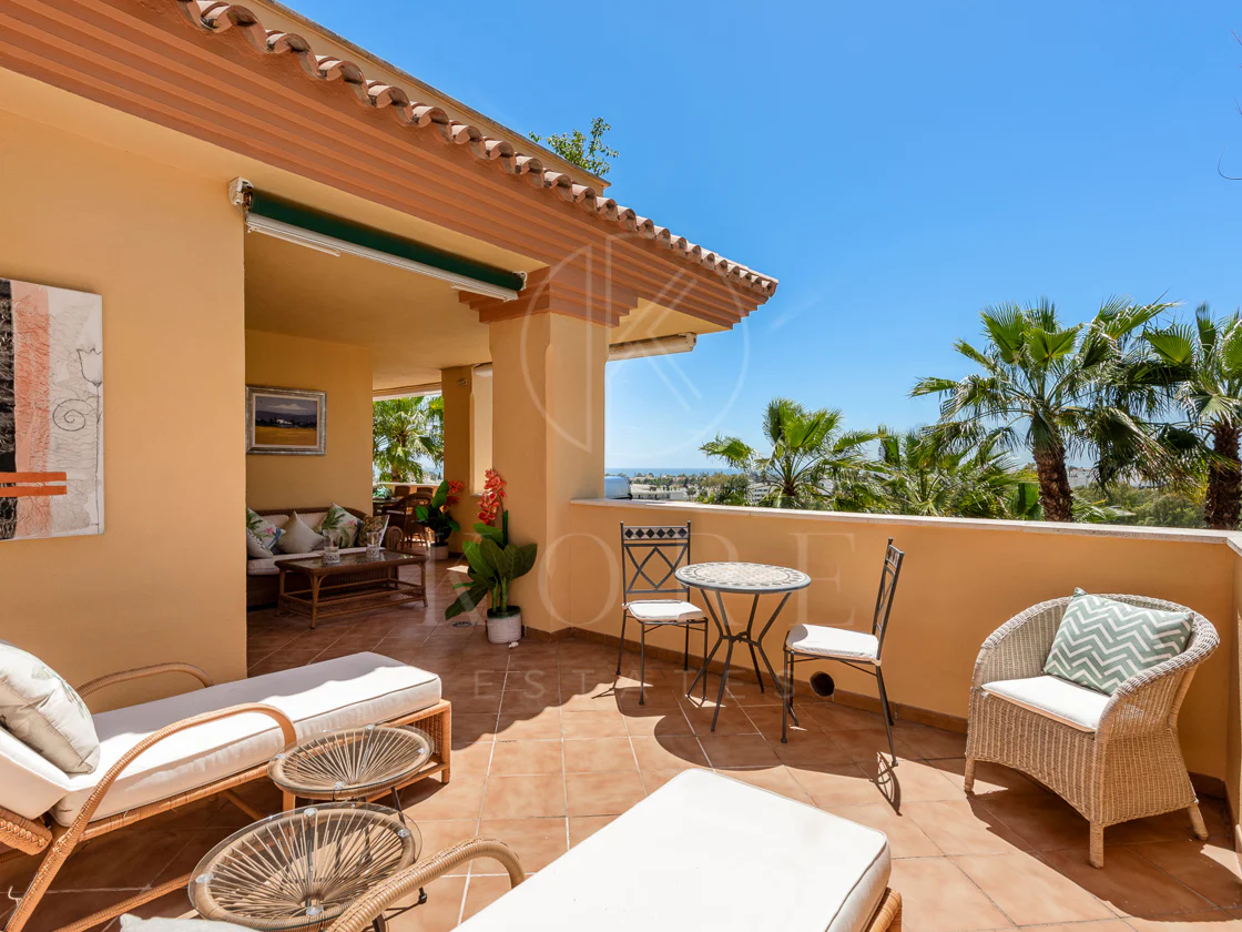 Apartament cu vedere la mare, Cumbres del Rodeo, Nueva Andalucía