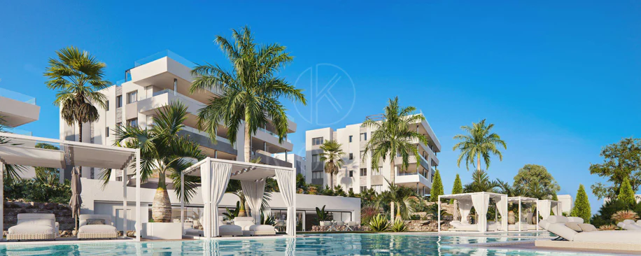 Ático contemporáneo con terraza y solárium, ambos con vistas panorámicas al mar Mediterráneo en una ubicación privilegiada