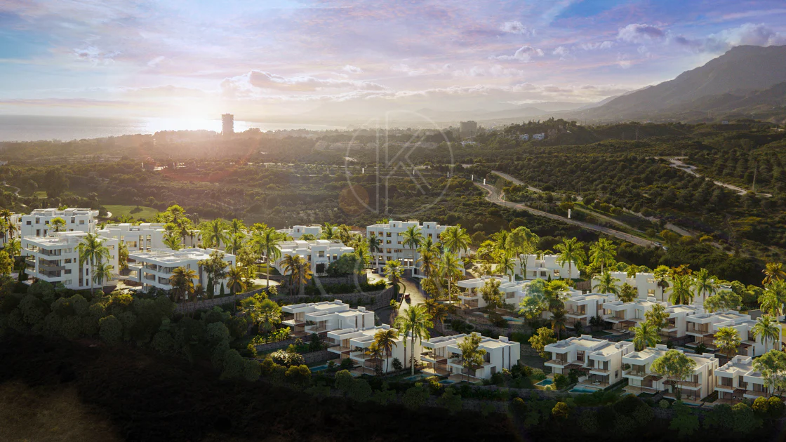 Ático contemporáneo con terraza y solárium, ambos con vistas panorámicas al mar Mediterráneo en una ubicación privilegiada