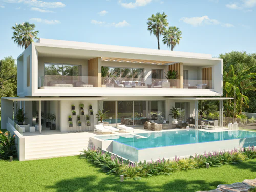 Contemporary Villas in a gated community with 24 hour security! Sea views