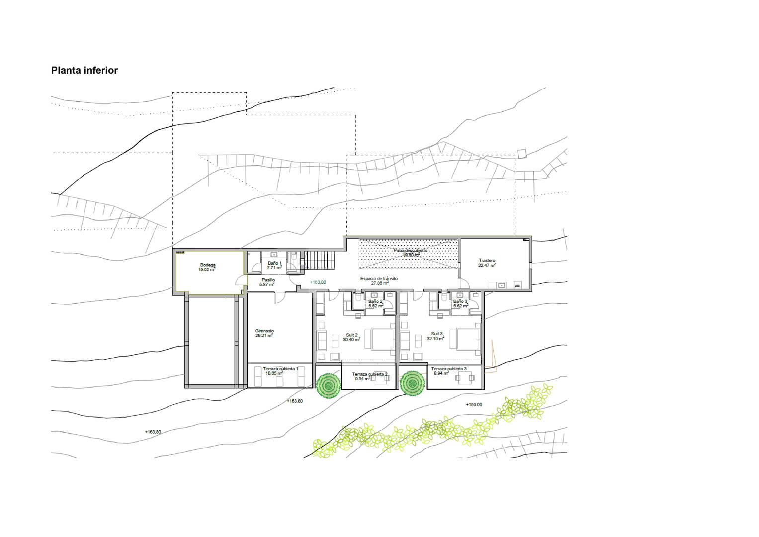 Exceptionell modern villa med integritet, natur och panorama Utsikt