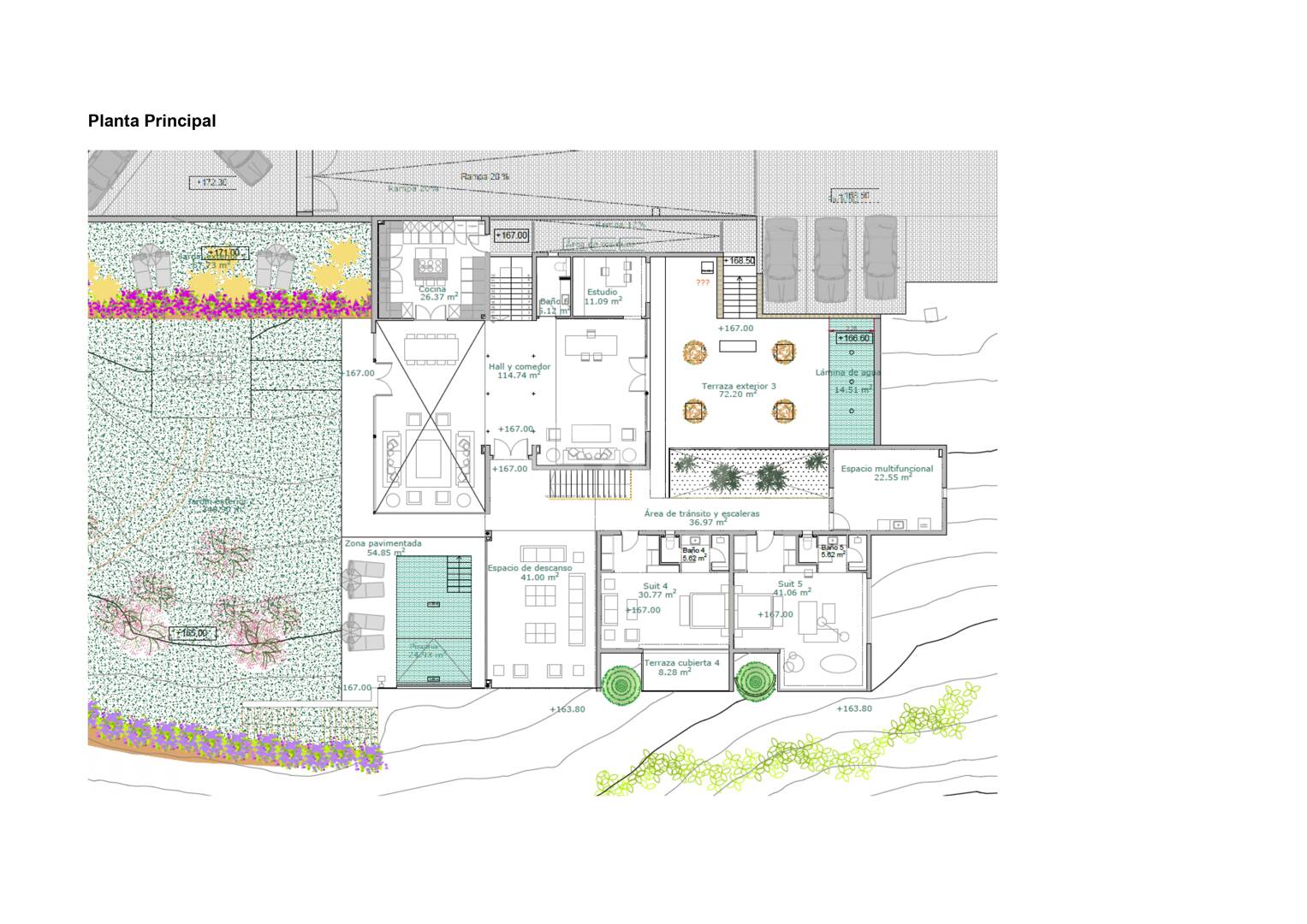 Exceptionell modern villa med integritet, natur och panorama Utsikt