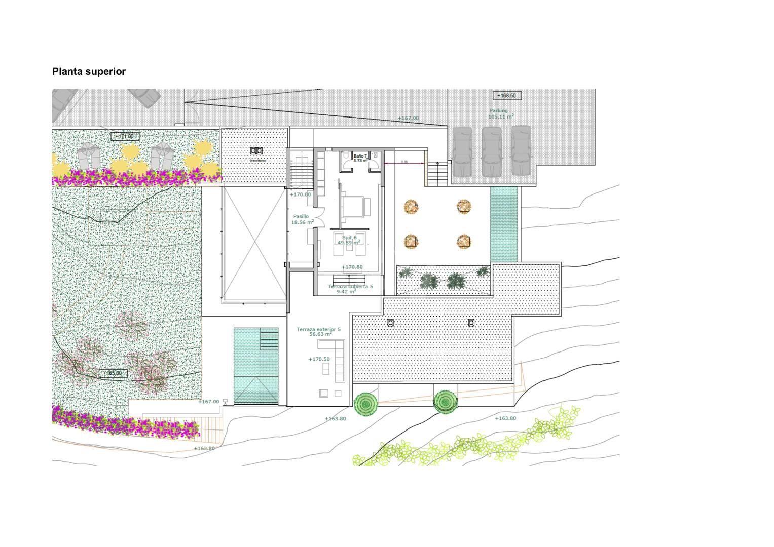 Exceptionell modern villa med integritet, natur och panorama Utsikt
