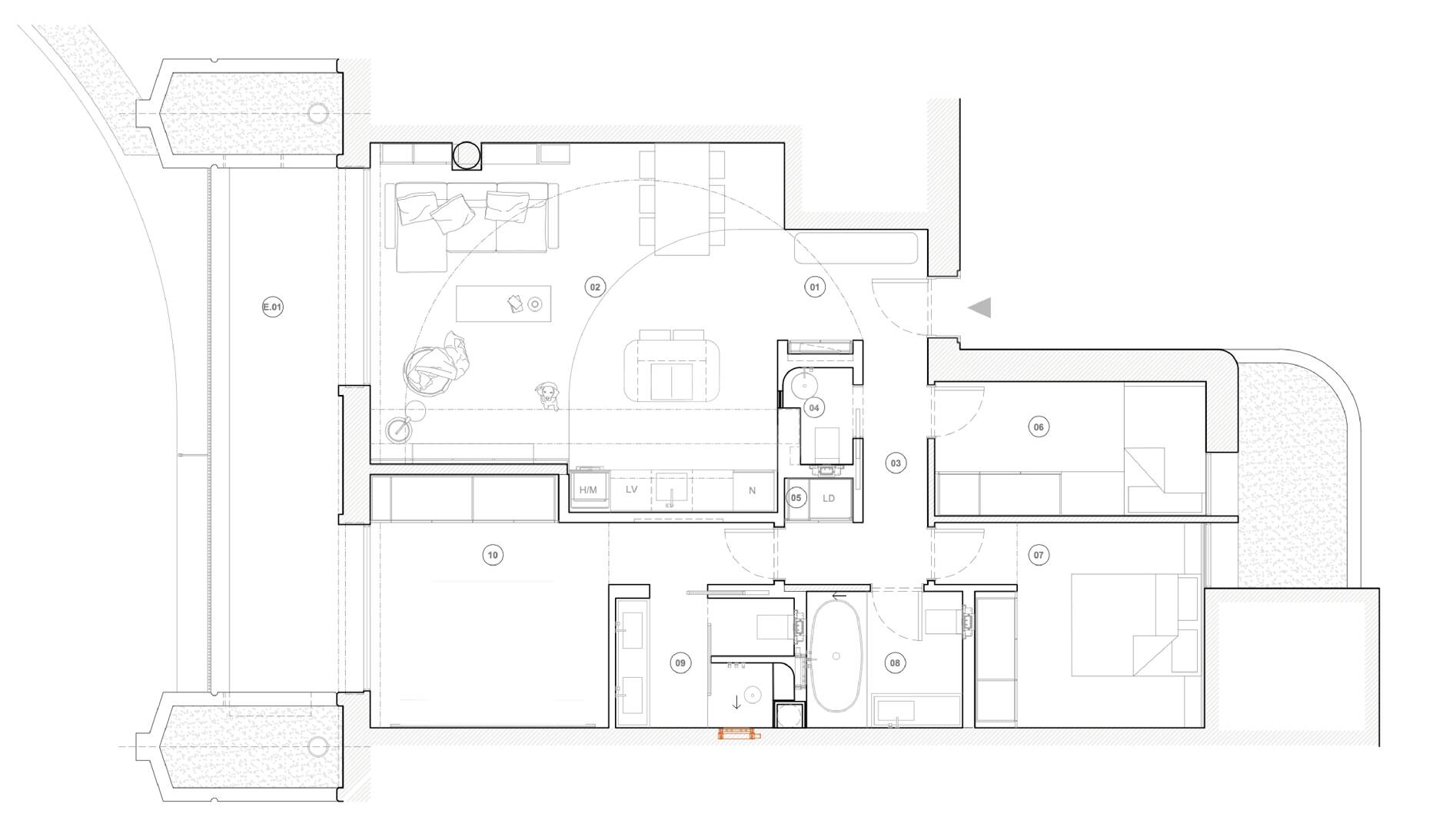 Elegante apartamento en Las Lomas del Marbella Club con impresionantes vistas