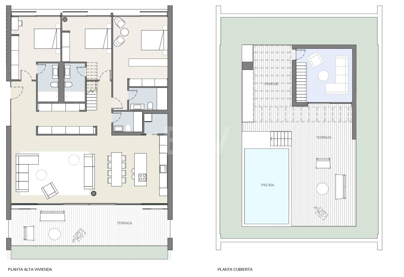 Lyx 3- sovrum Penthouse med privat pool och stora terrasser i Elviria