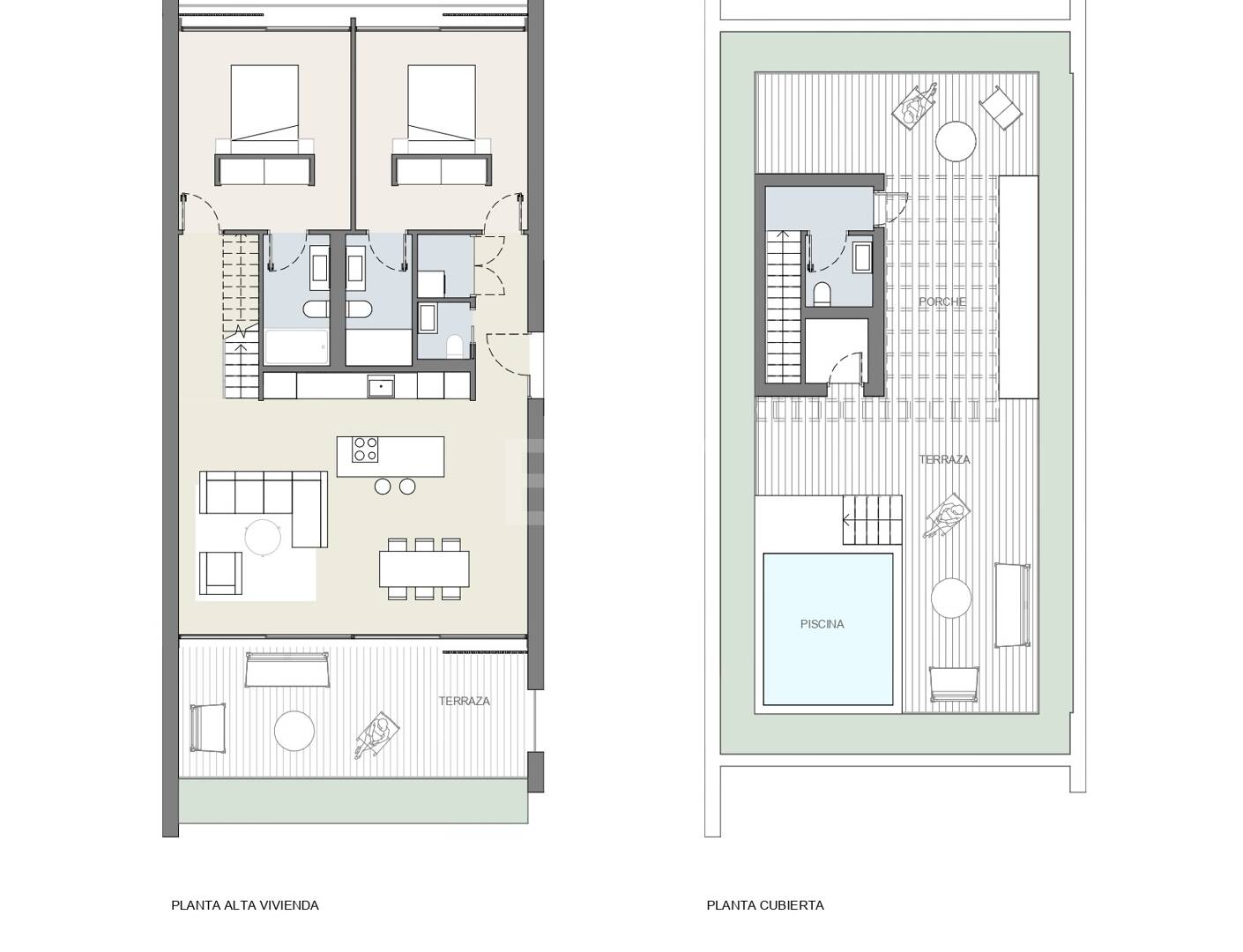 Oszałamiający 2- Sypialnia Penthouse w Elvirii z prywatnym basenem i tarasem na dachu