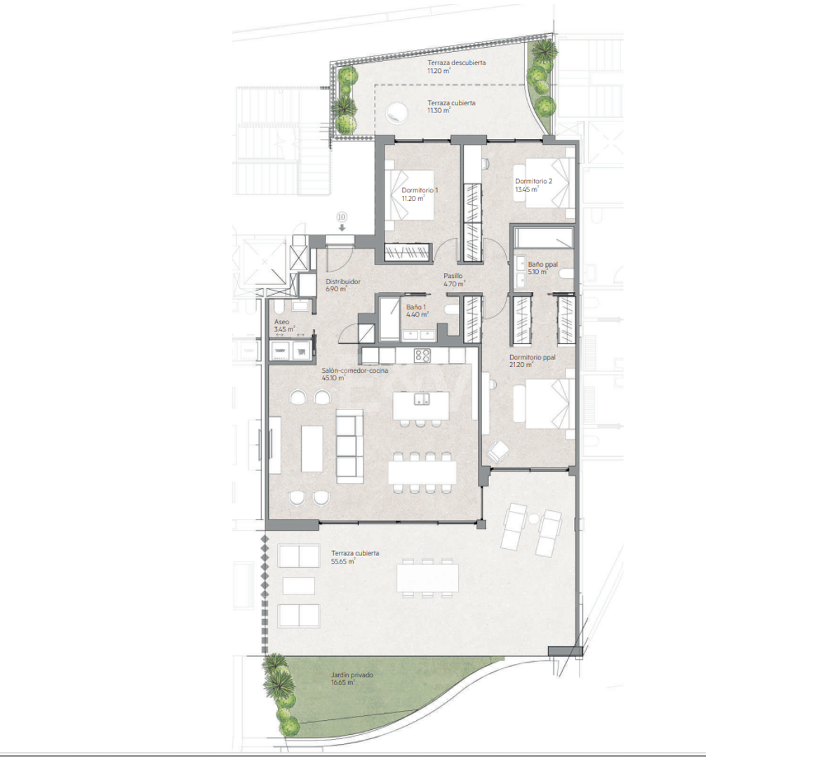 Lyx modern lägenhet i Cabopino i prestigefyllt komplex
