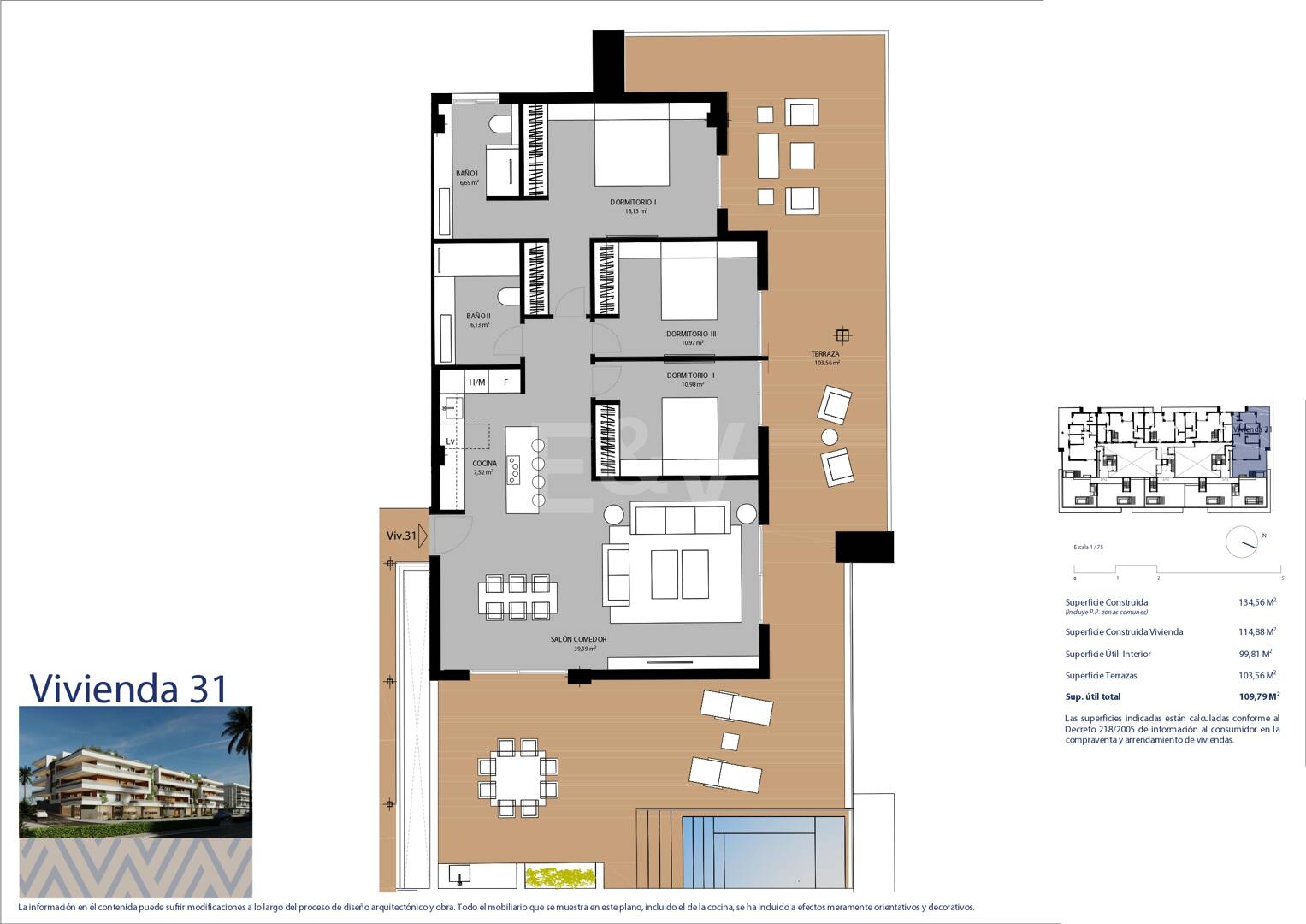 Bedroom Residence i San Pedro de Alcantara City Center med privat poolterrass