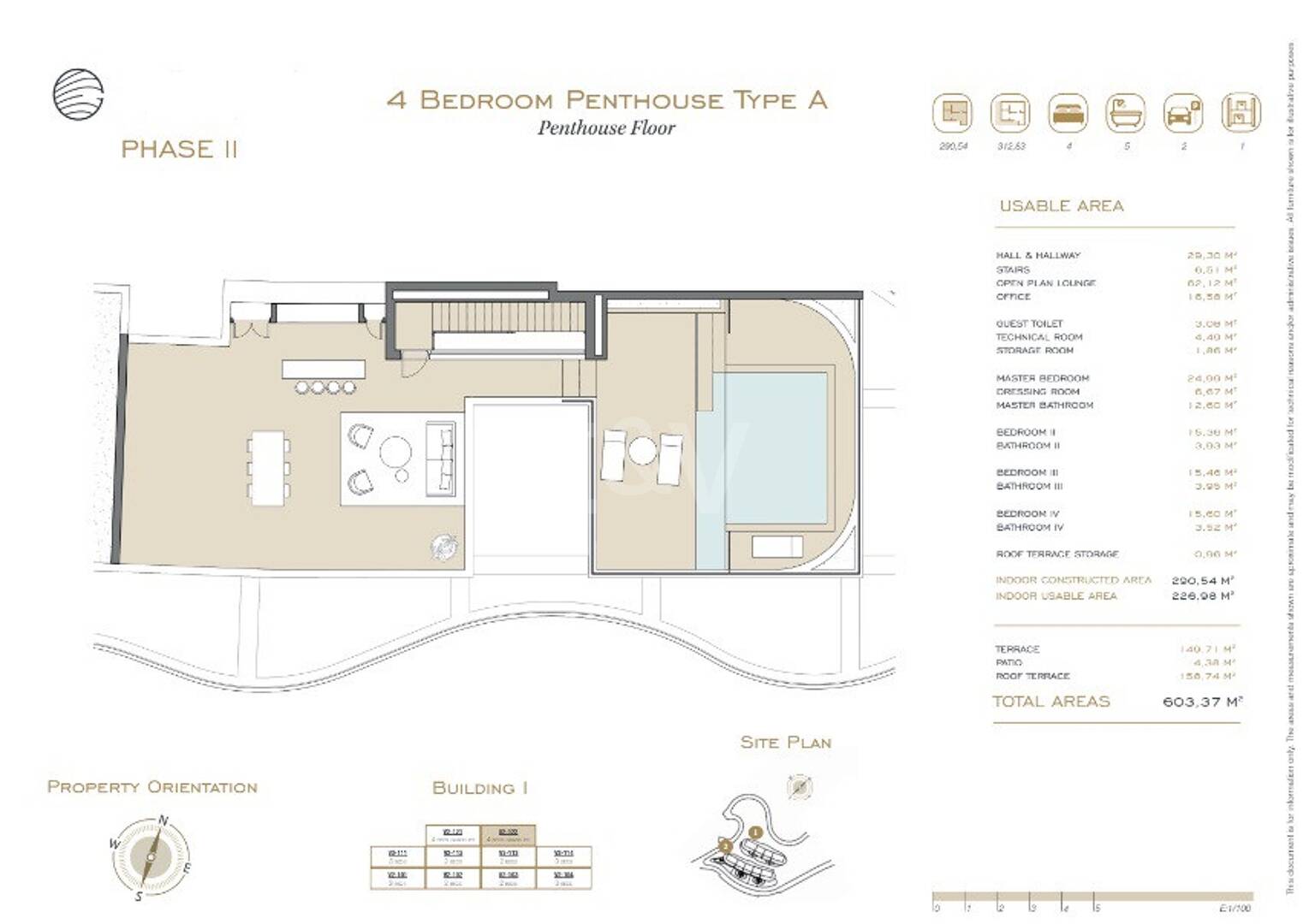 Spektakulär lyx Penthouse på 600 m2 i en 5-stjärniga gemenskap
