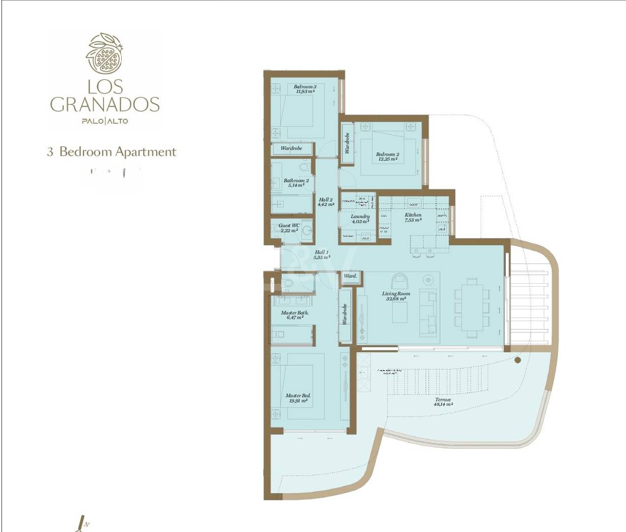 Apartamento en Palo Alto con impresionantes vistas al mar y amplia terraza