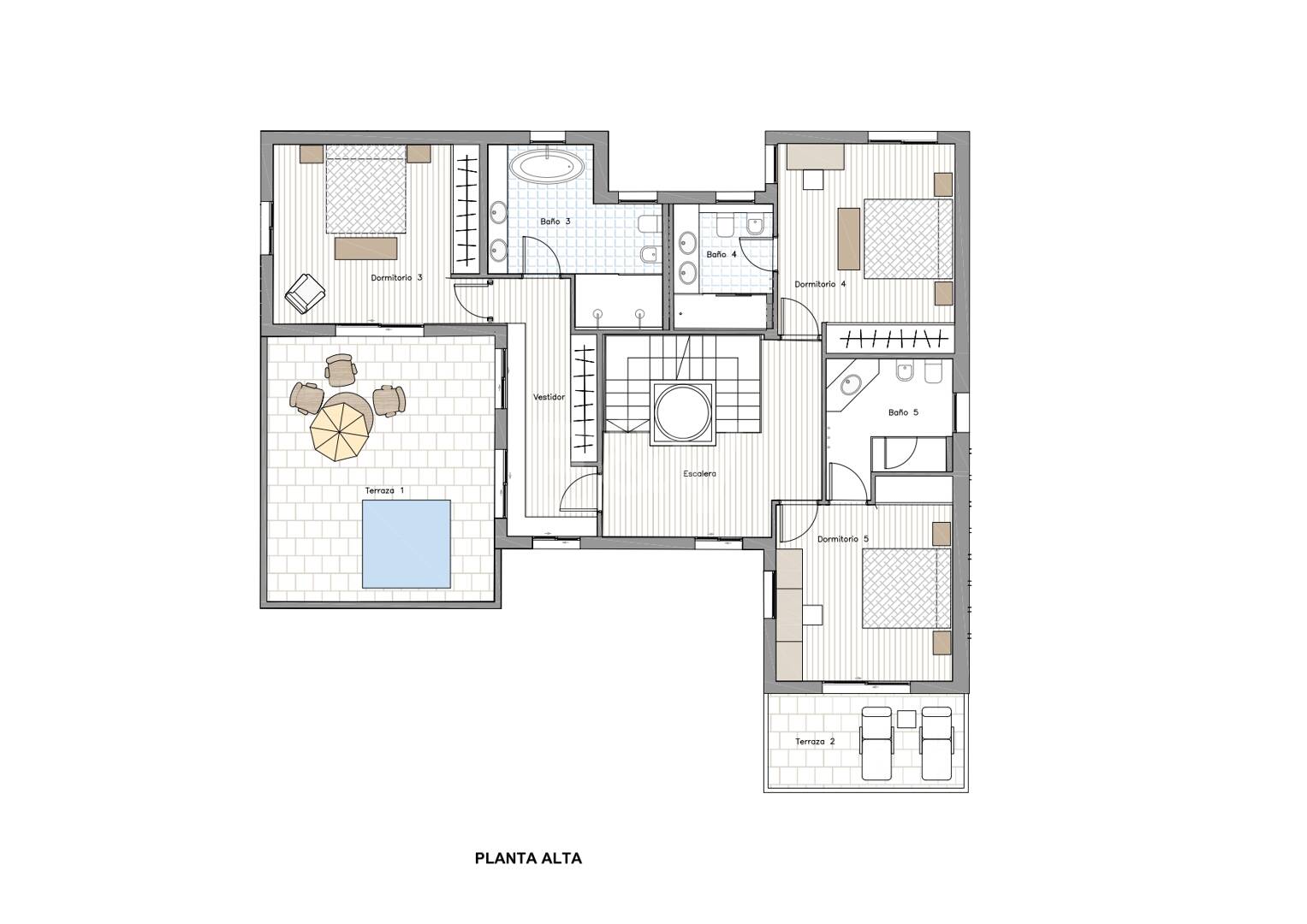 Luxuriöse Villa im Boho-Chic-Stil in Strandnähe an der Goldenen Meile