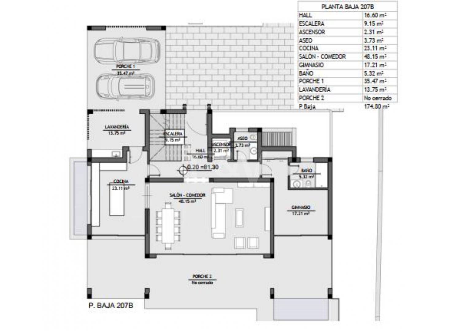 Neu gebaute Villa gerade fertiggestellt