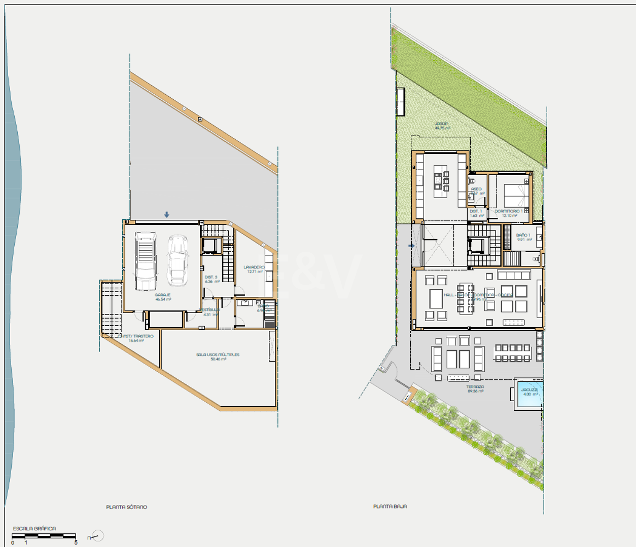 Luxus-Resort am Strand Townvilla in El Rosario