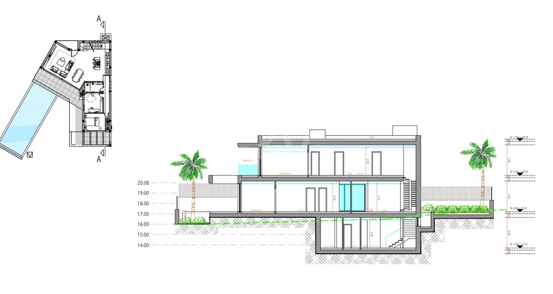 Villa de lujo en construcción a poca distancia de la playa
