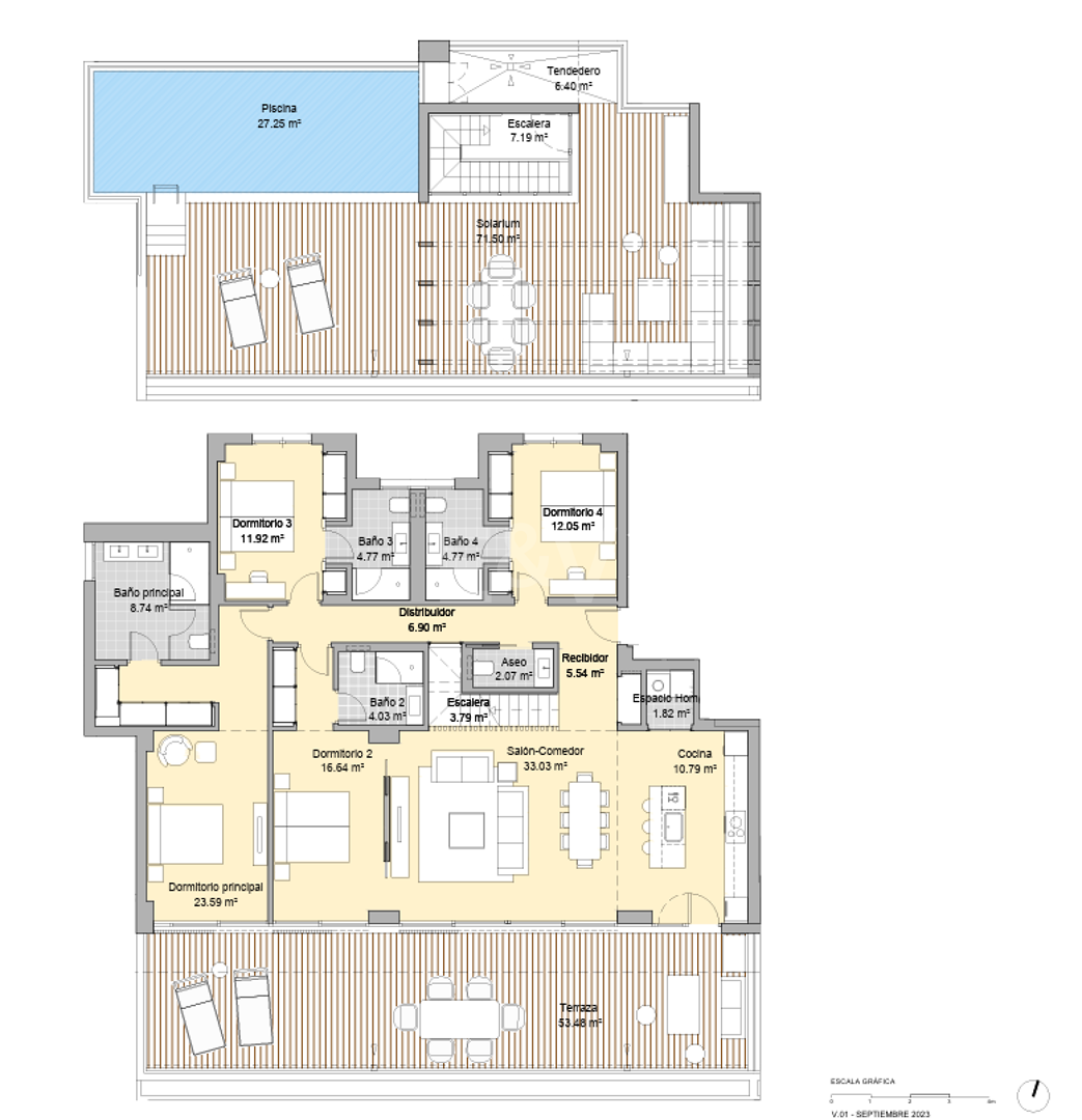 Luxury 4-Bedroom Duplex Penthouse with Private Rooftop Pool Fronting Santa Clara Golf