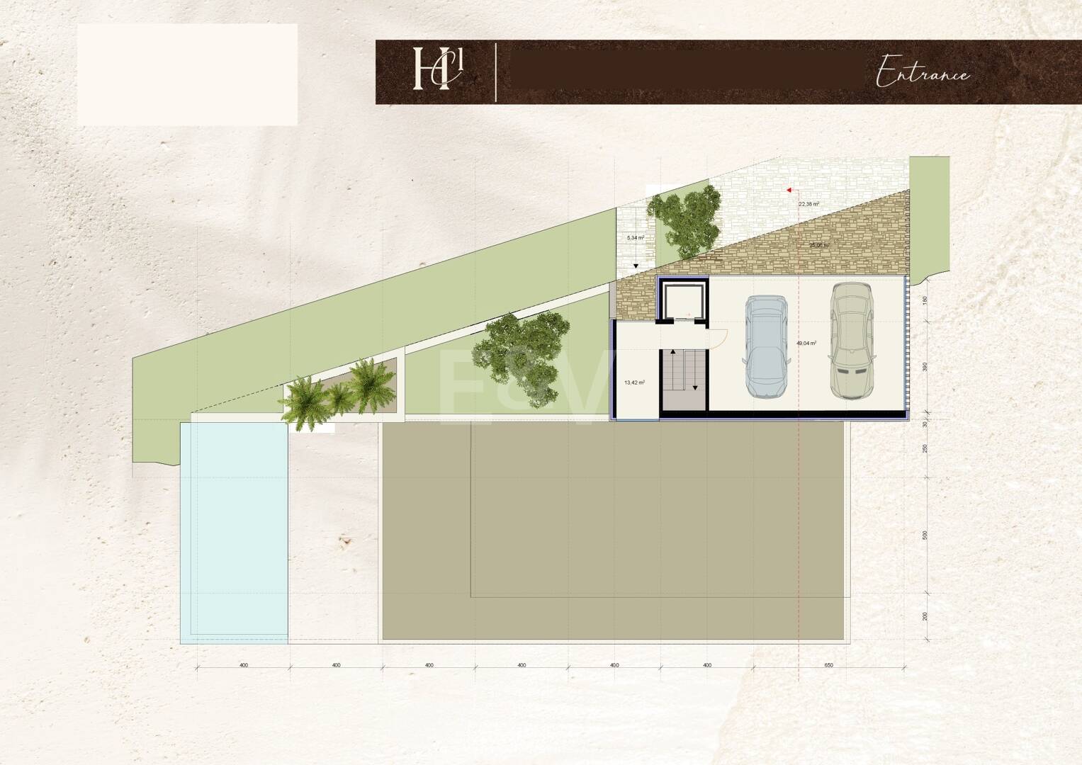 Chic Hillside Residence z widokiem na morze panoramiczne