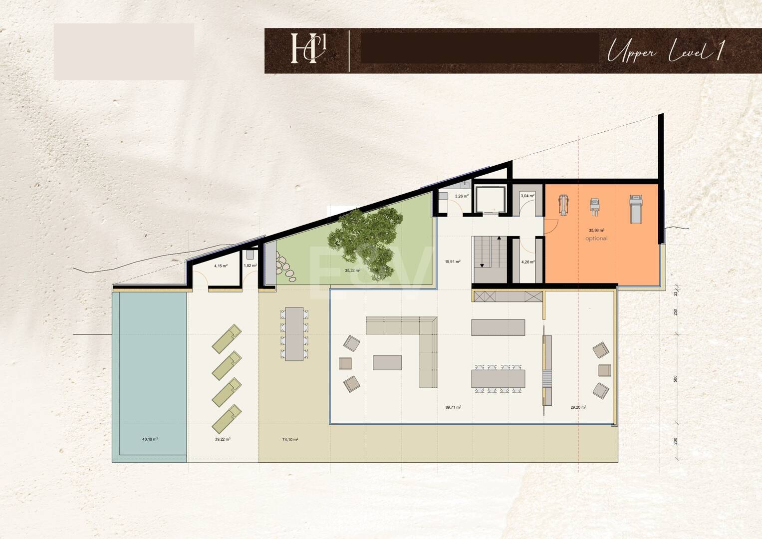 Chic Hillside Residence z widokiem na morze panoramiczne