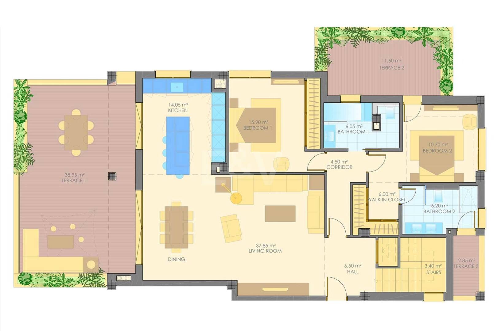 Panoramic Duplex Penthouse with Sunset Terraces and Private Pool
