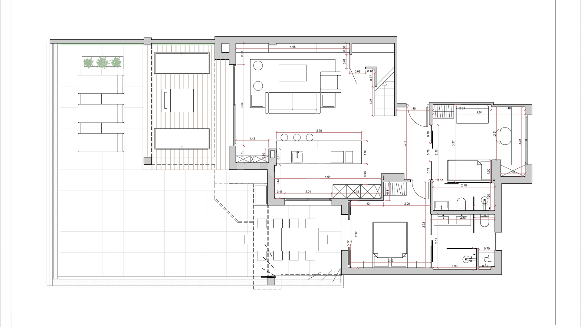 Penthouse Duplex avec vues sur La Concha à Lomas del Rey